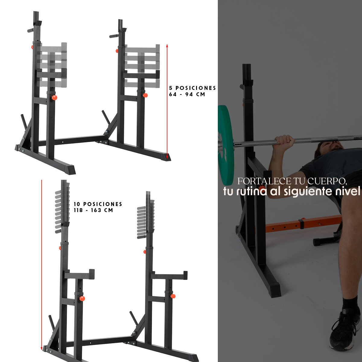 Foto 3 | Rack Multifuncional Para Fondos Sentadillas Bywell