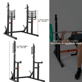 Foto 3 | Rack Multifuncional Para Fondos Sentadillas Bywell