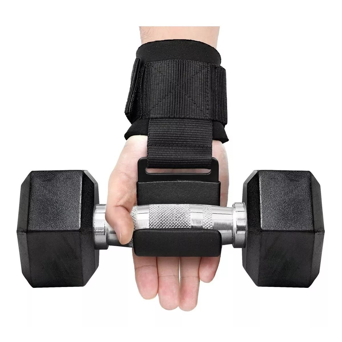 Foto 4 pulgar | Strap Gancho Muñequera Gym Crossfit Pesas Deportiva Gimnasio  Eo Safe Imports Esi-11592 Negro