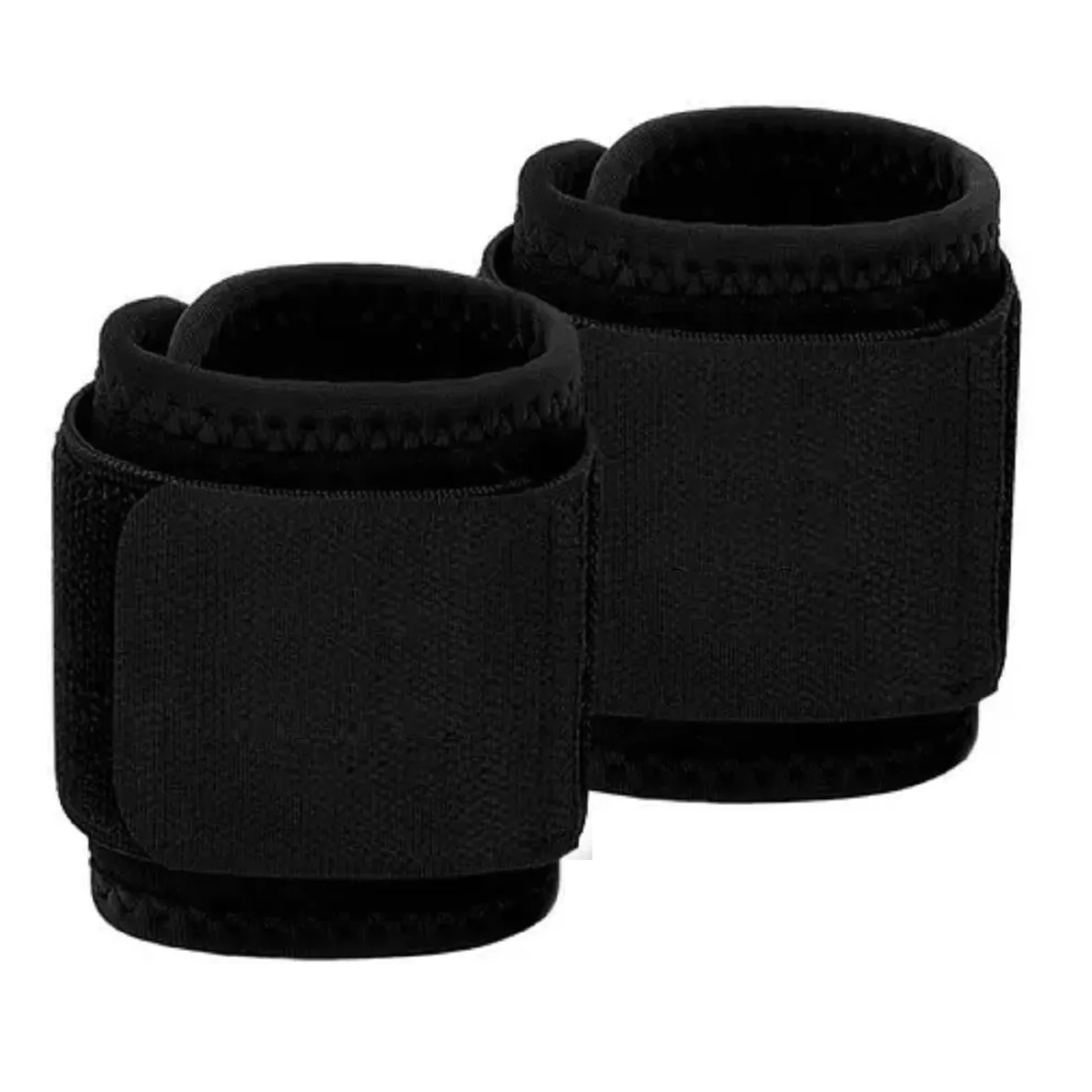 Muñequeras Elásticas de Soporte Eo Safe Imports  1 Par Negro