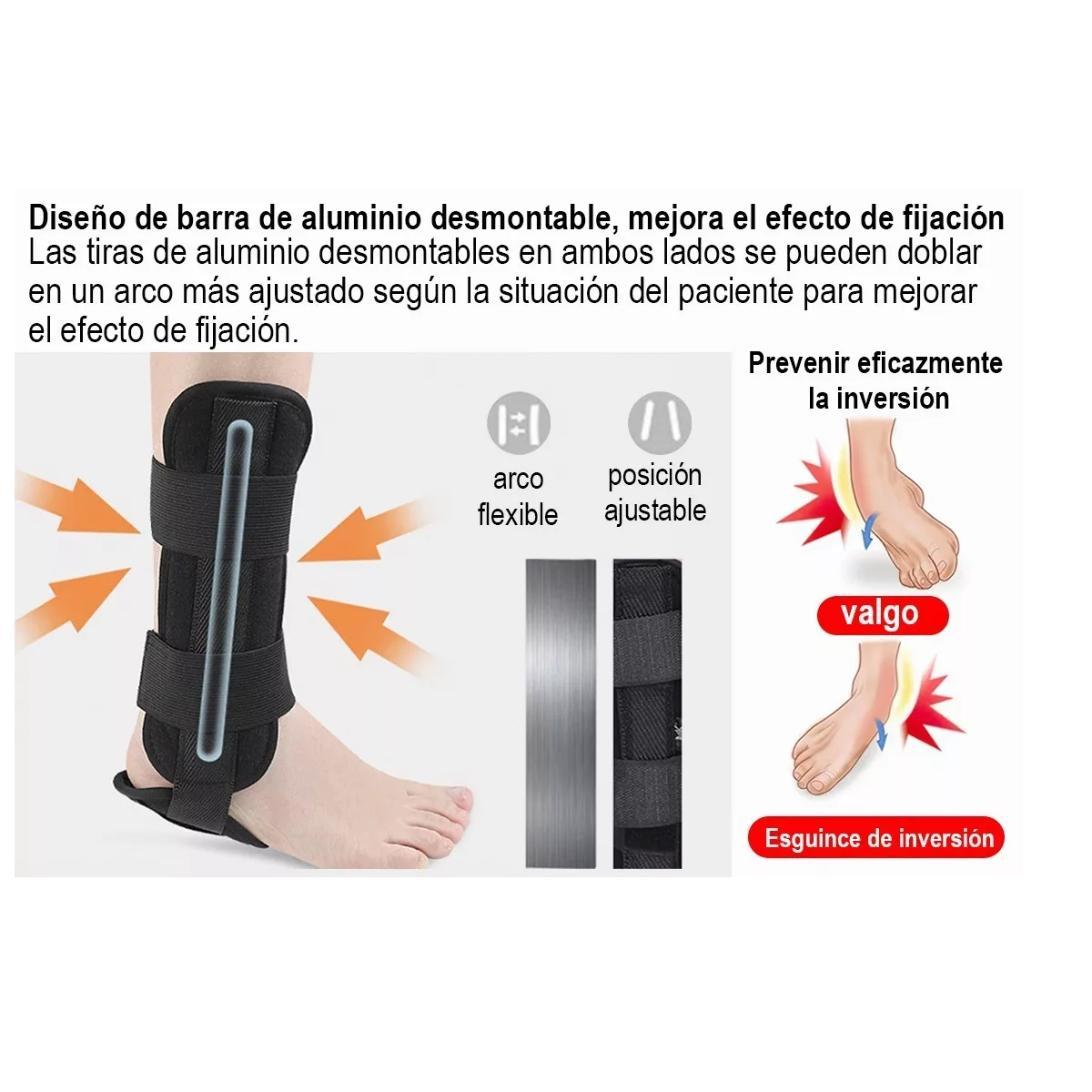 Foto 3 pulgar | Soporte Protector Para Tobillo Torceduras Deporte M Eo Safe Imports Esi-11603 Negro