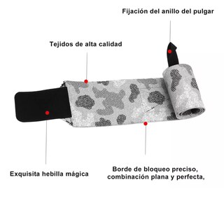 Foto 3 | Kits De Muñequeras Premium Crossfit Gym 4 Piezas Eo Safe Imports Esi-11599 Multicolor