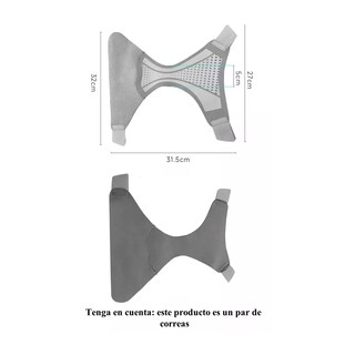 Foto 3 | Tobillera Compresión Doble Soporte Eo Safe Imports Esi-16941 Gris 2 Piezas