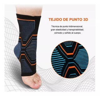 Foto 2 | Par Tobillera Protección Deportiva Fitness Anti-esguince Gym Talla M Eo Safe Imports Esi-16937 Multicolor
