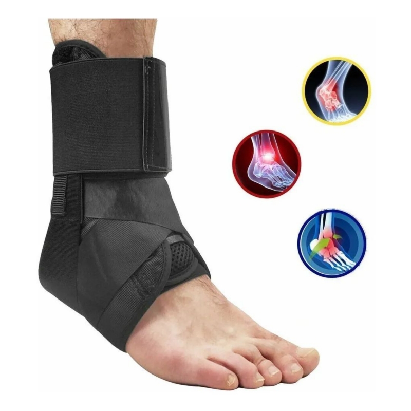 Foto 2 pulgar | Estabilizador De Tobillo Transpirable Con Soportes Laterales De Piel Oxford - Venta Internacional.