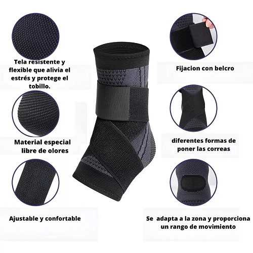 Foto 7 pulgar | Tobilleras Estabilizadoras, Vendaje Ortopédico Elástico, Tobillo - Venta Internacional.