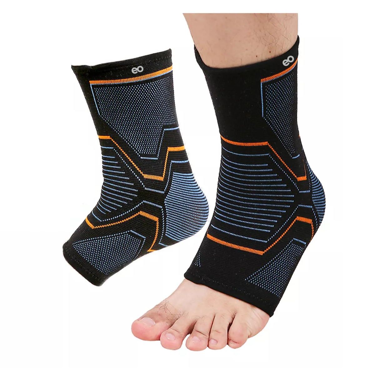Foto 2 pulgar | Par Tobillera Protección Deportiva Fitness Anti-esguince Gym Talla M Eo Safe Imports Esi-16937-1 Multicolor