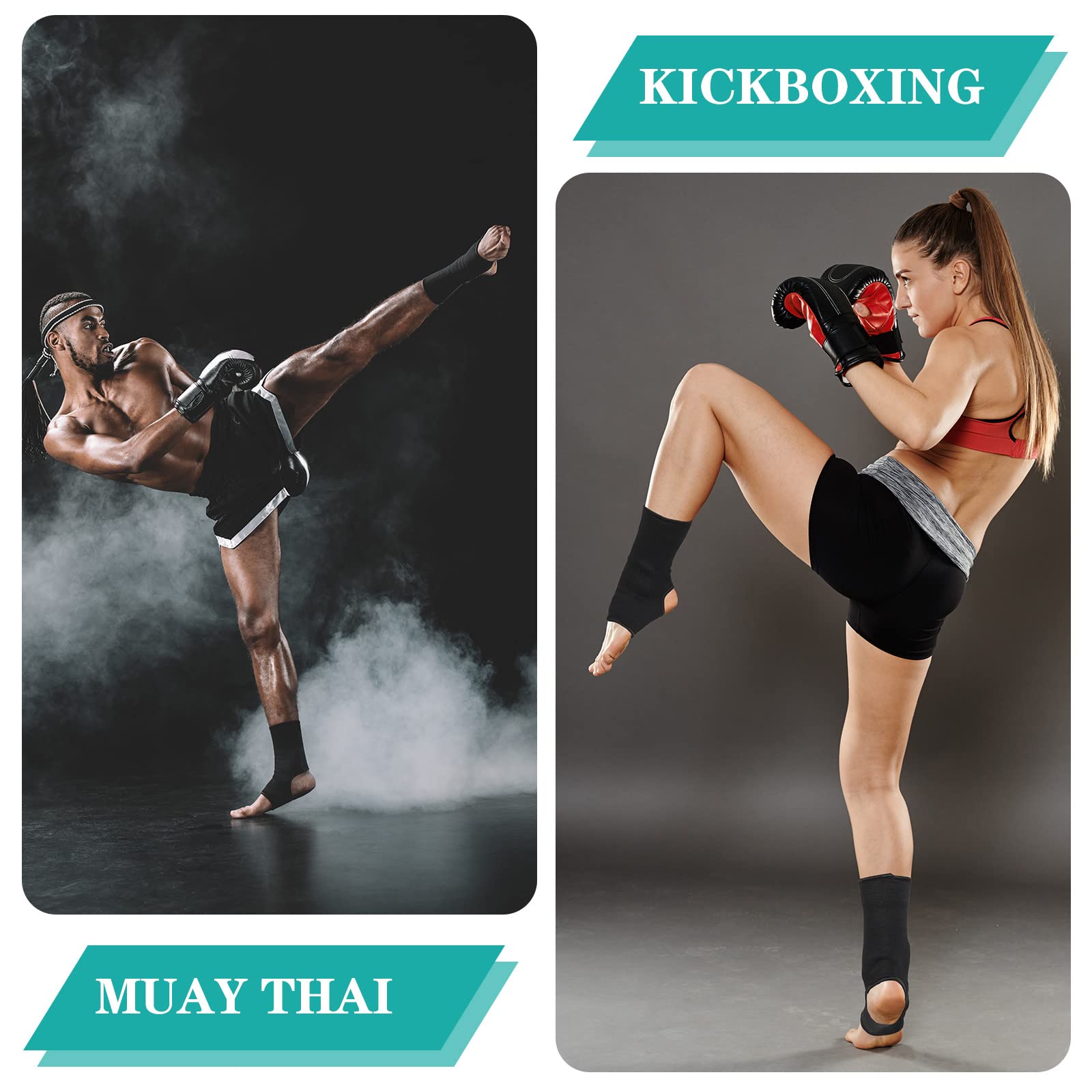 Foto 5 pulgar | Tobillera Geyoga Compression Para Muay Thai Boxing, Talla L - Venta Internacional.