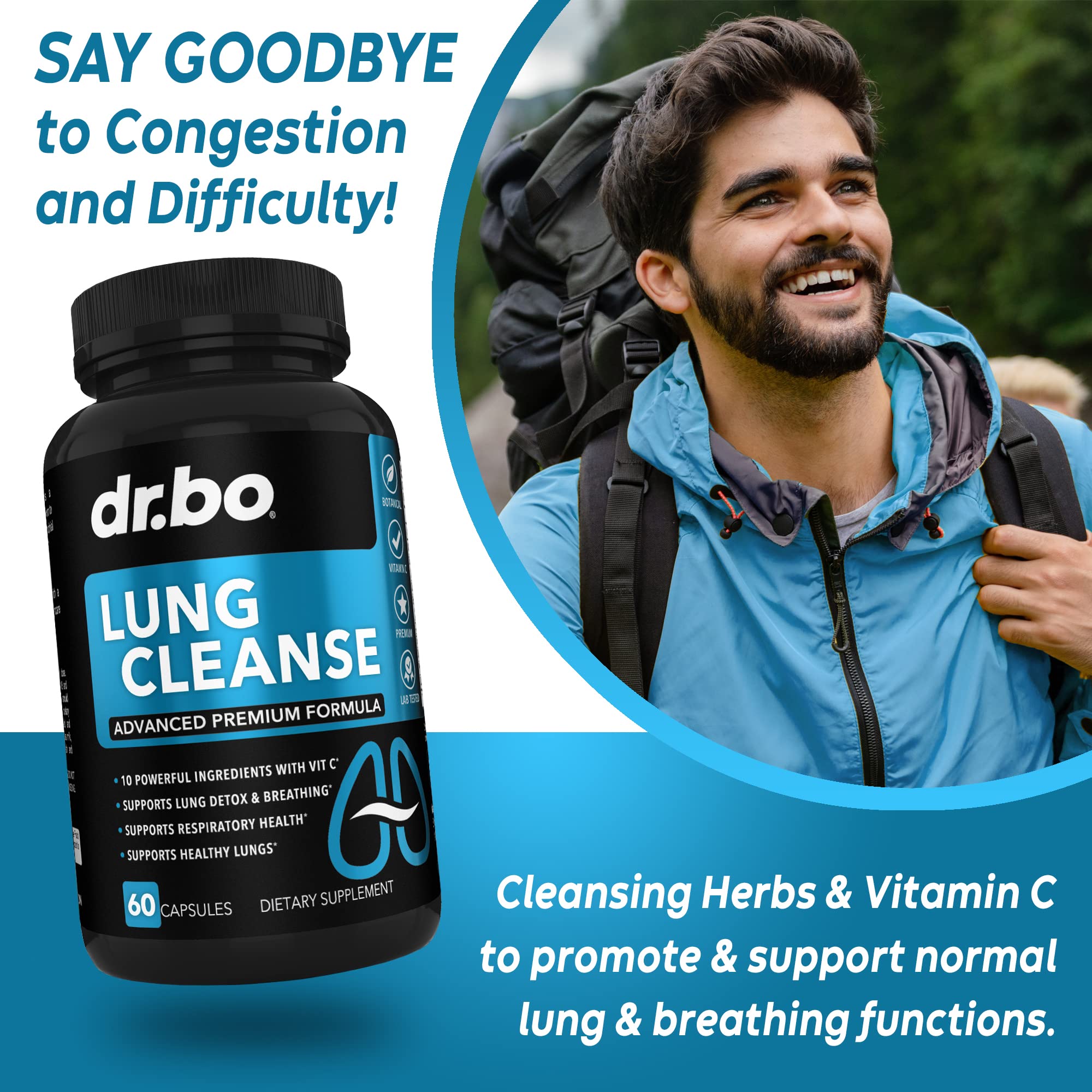 Foto 4 pulgar | Suplemento Dr. Bo Lung Cleanse Support 60 Cápsulas - Venta Internacional.