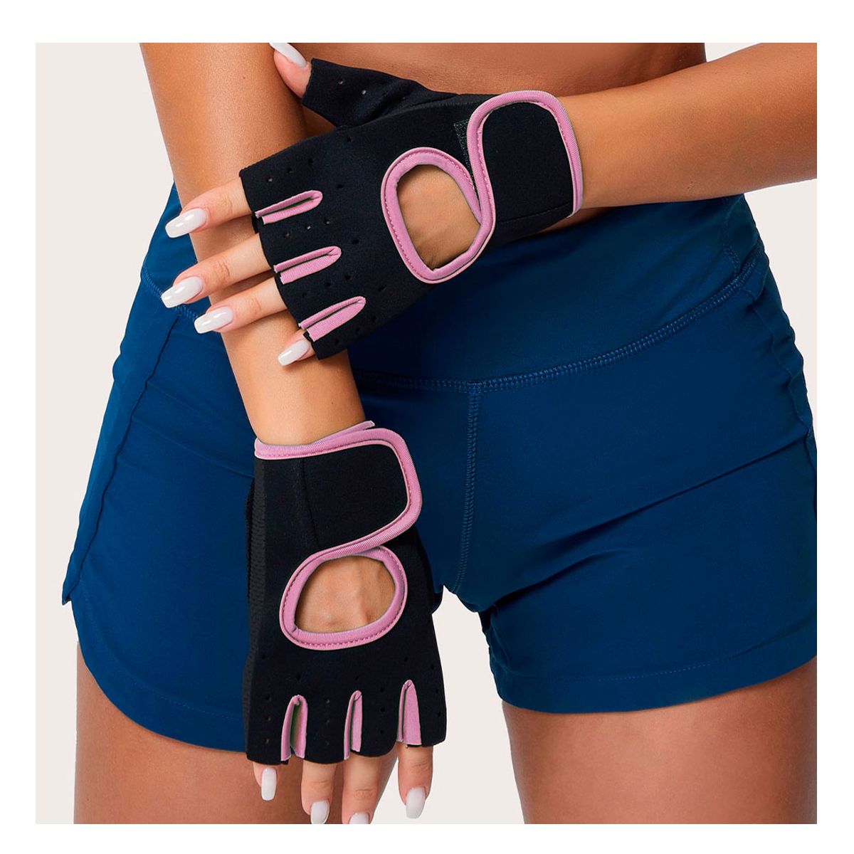 Foto 3 pulgar | Guantes Para Ejercicio Con Almohadillas Rosa