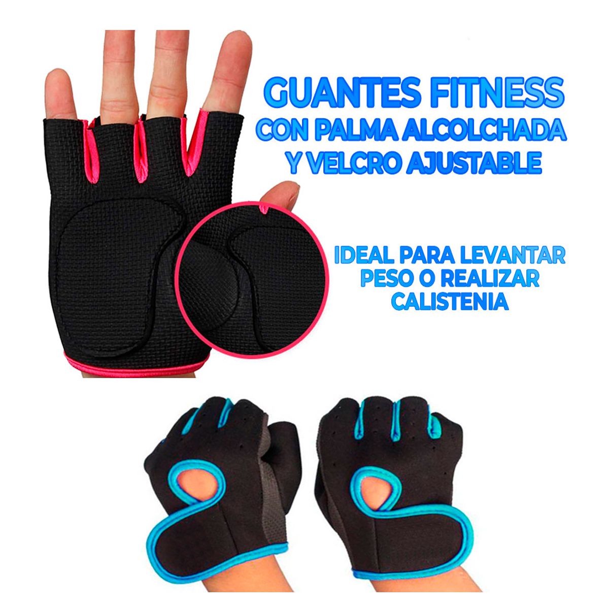 Foto 4 pulgar | Guantes Para Ejercicio Con Almohadillas Rosa