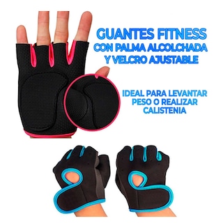 Foto 3 | Guantes Para Ejercicio Con Almohadillas Rosa