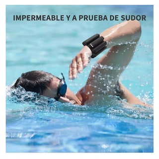 Foto 3 | Par Tobilleras Con Peso Muñequeras Lab.g Pulsera Silicon, 450g C/u Negro