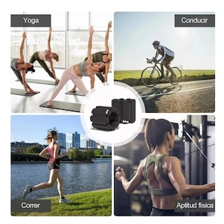 Foto 5 | Par Tobilleras Con Peso Muñequeras Belug Pulsera Silicon, 450g C/u Negro