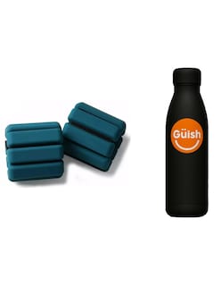 Foto 1 | Muñequeras De 1 Kg Azul Petroleo + Gratis Termo Güish De Regalo