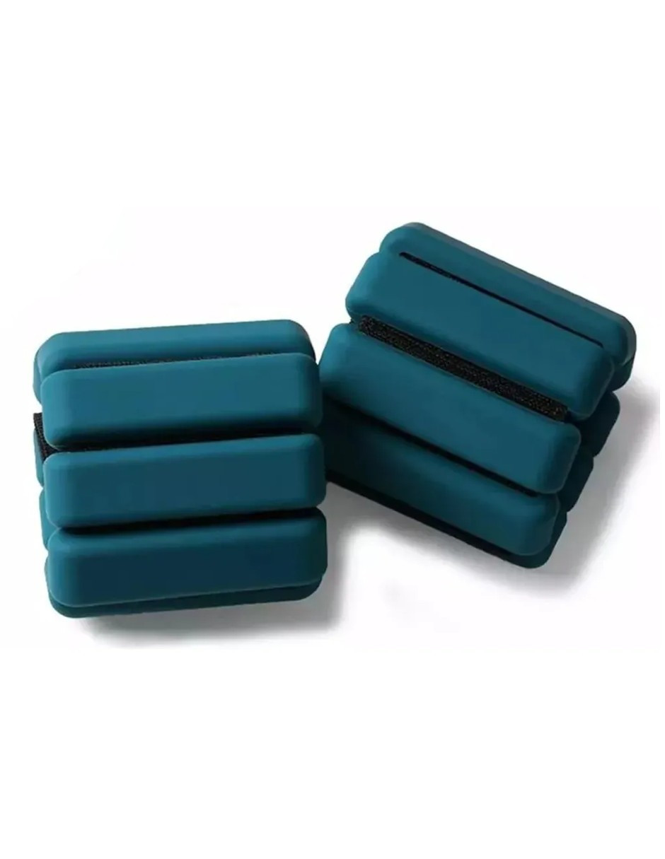 Foto 3 pulgar | Muñequeras De 1 Kg Azul Petroleo + Gratis Termo Güish De Regalo