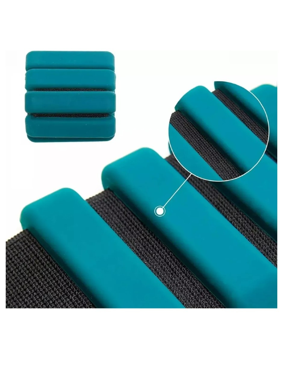 Foto 4 pulgar | Muñequeras De 1 Kg Azul Petroleo + Gratis Termo Güish De Regalo