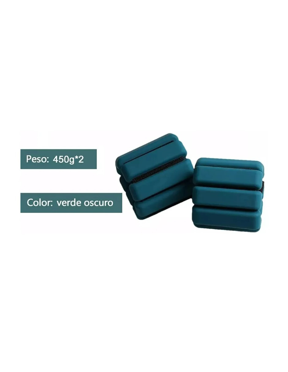 Foto 5 pulgar | Muñequeras De 1 Kg Azul Petroleo + Gratis Termo Güish De Regalo