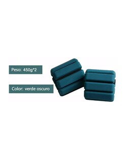 Foto 4 | Muñequeras De 1 Kg Azul Petroleo + Gratis Termo Güish De Regalo