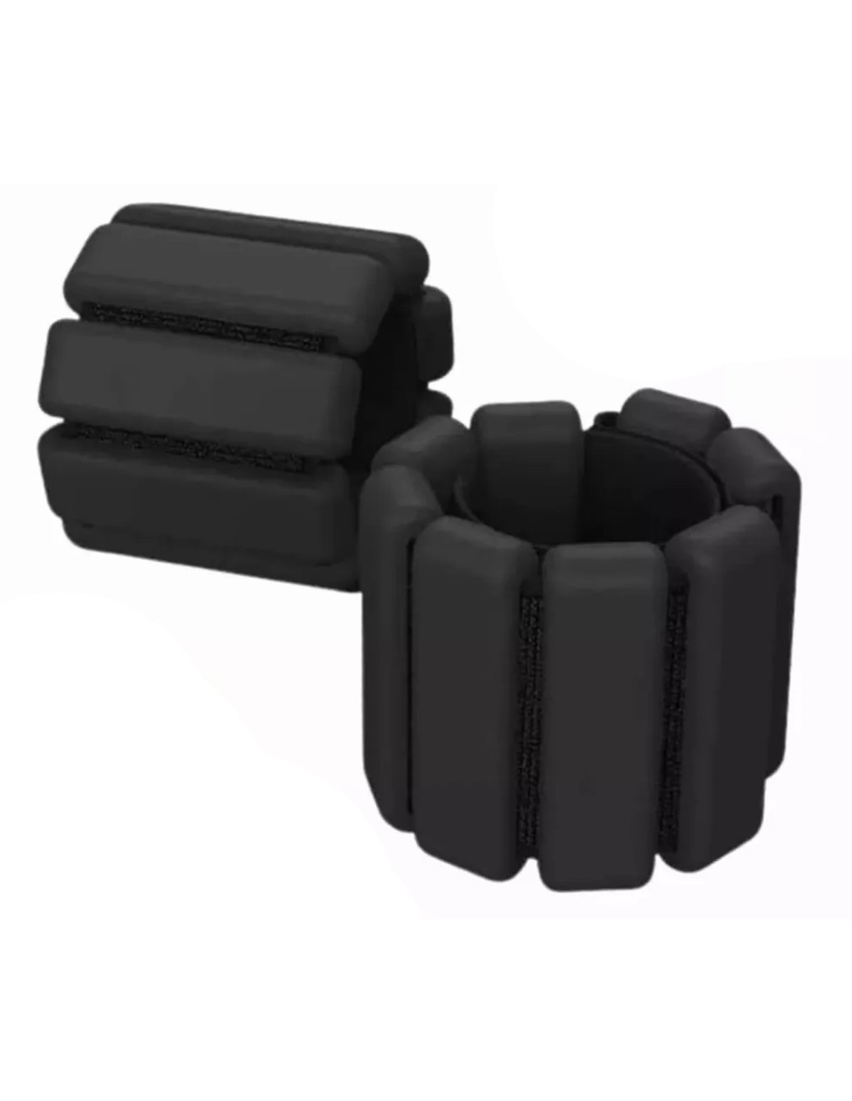 Foto 3 pulgar | Par Tobilleras Con Peso 450g C/u Negro + Gratis Termo Güish De Regalo