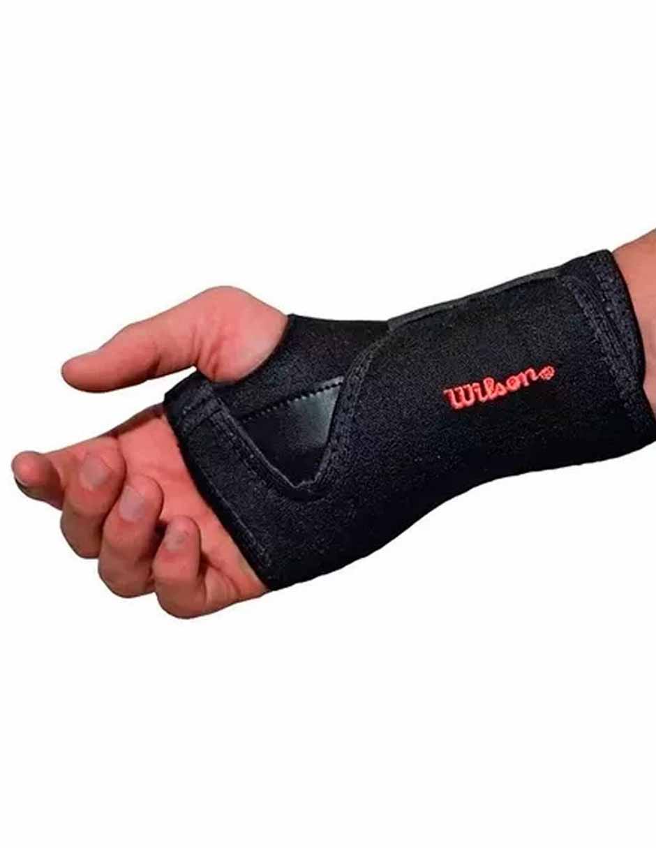 Foto 2 pulgar | Muñequera Ajustable Wilson Negro Aw402iz
