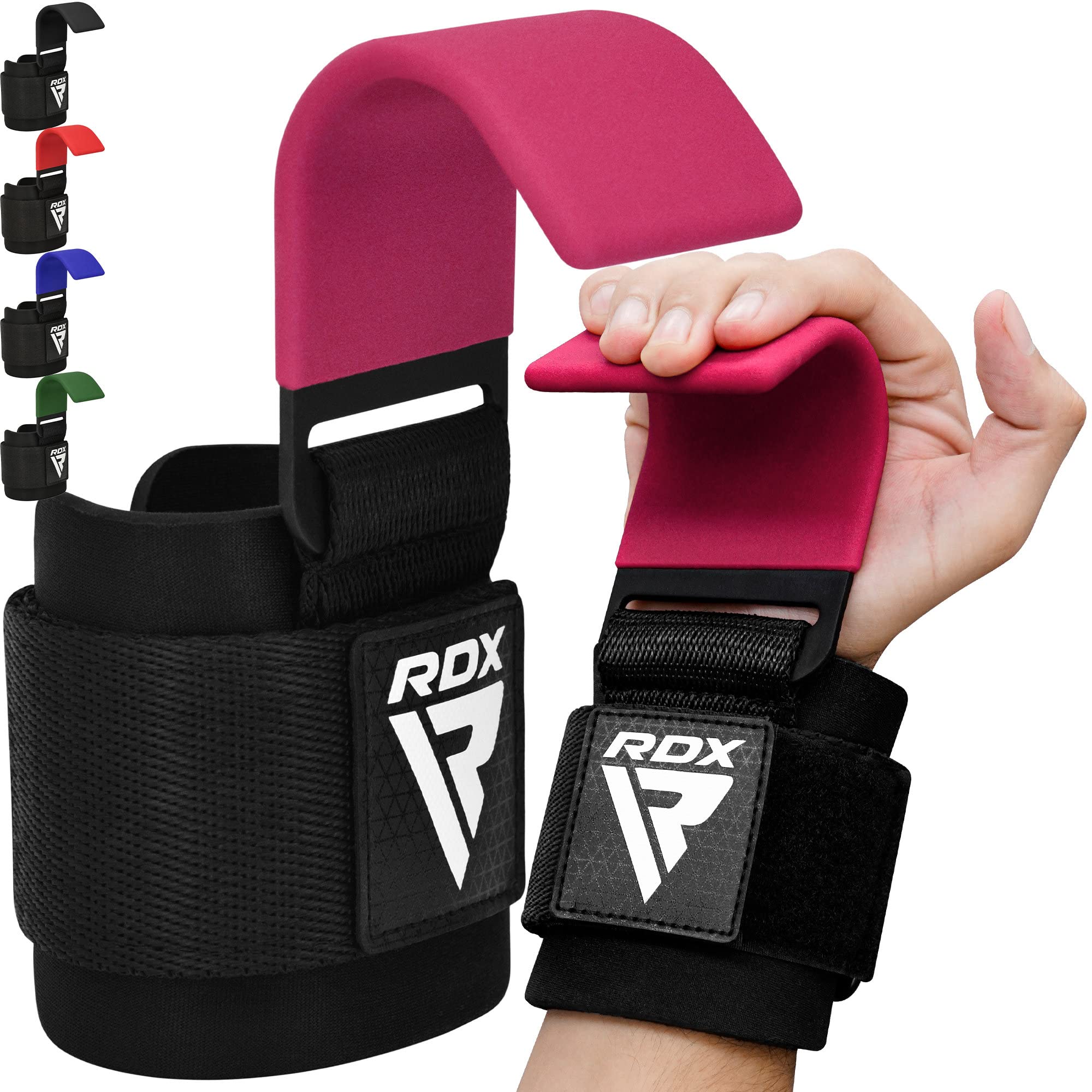 Foto 2 pulgar | Par De Ganchos Para Levantamiento De Pesas Rdx Con Soporte Para La Muñeca - Venta Internacional.