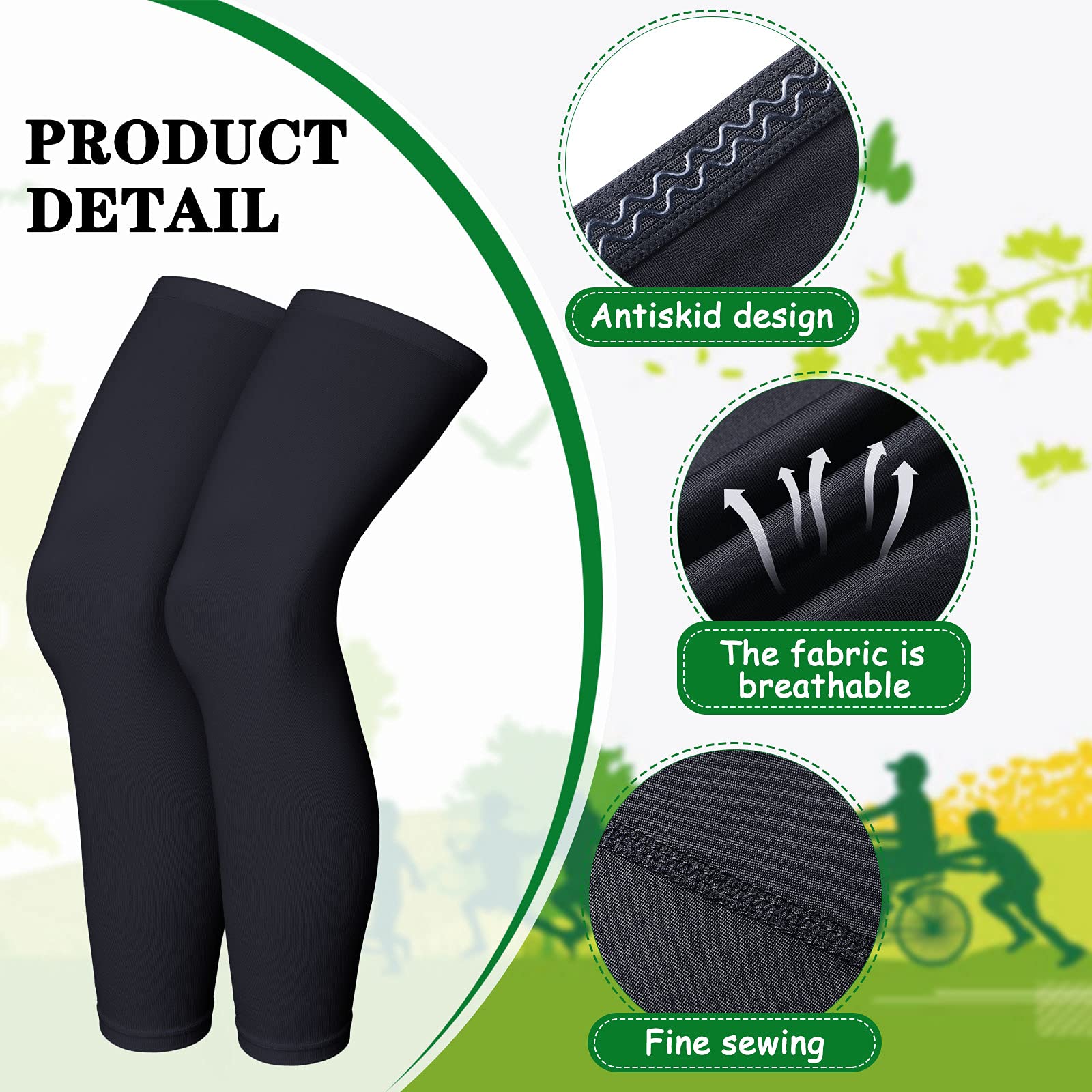 Foto 3 pulgar | Mangas De Compresión Skylety De Longitud Completa Para Hombre Y Mujer - Venta Internacional.