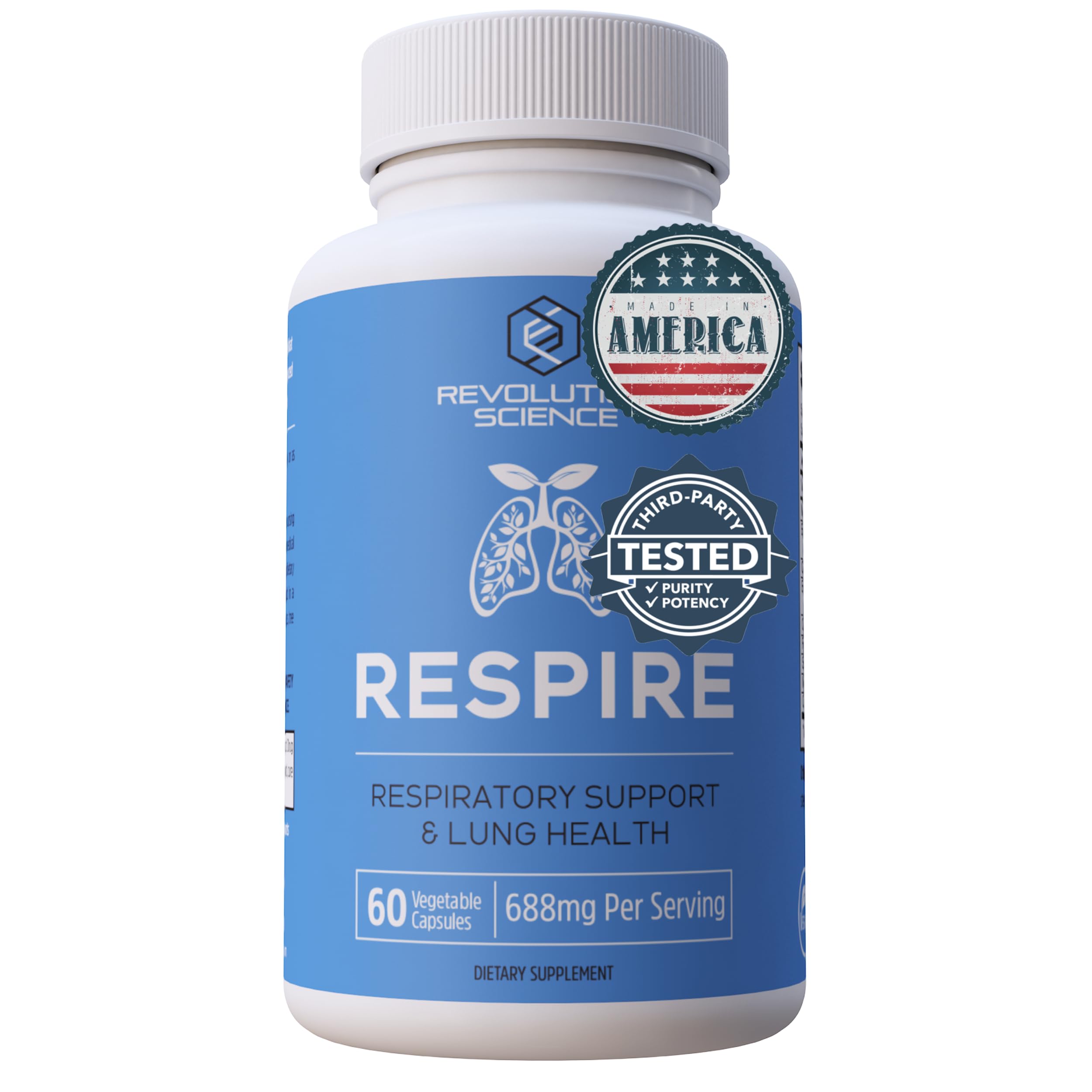 Supplement Revolution Science Respire Lung Support 60 Cápsulas - Venta Internacional.