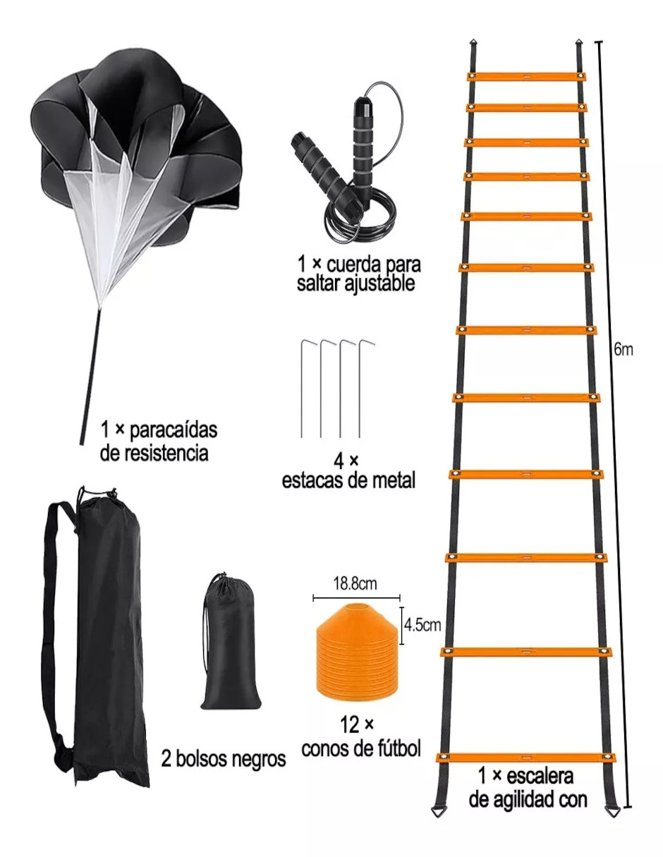 Foto 4 pulgar | 21 Piezas De Entrenamiento De Futbol Color Naranja + Termo Güish gratis