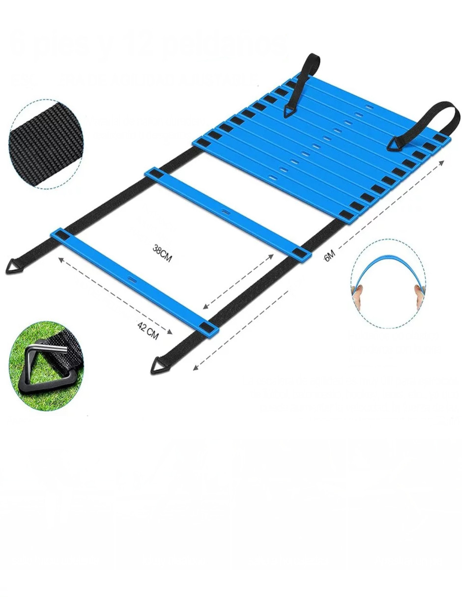 Foto 5 pulgar | 21 Piezas De Entrenamiento De Futbol Color Azul + Termo Güish Gratis