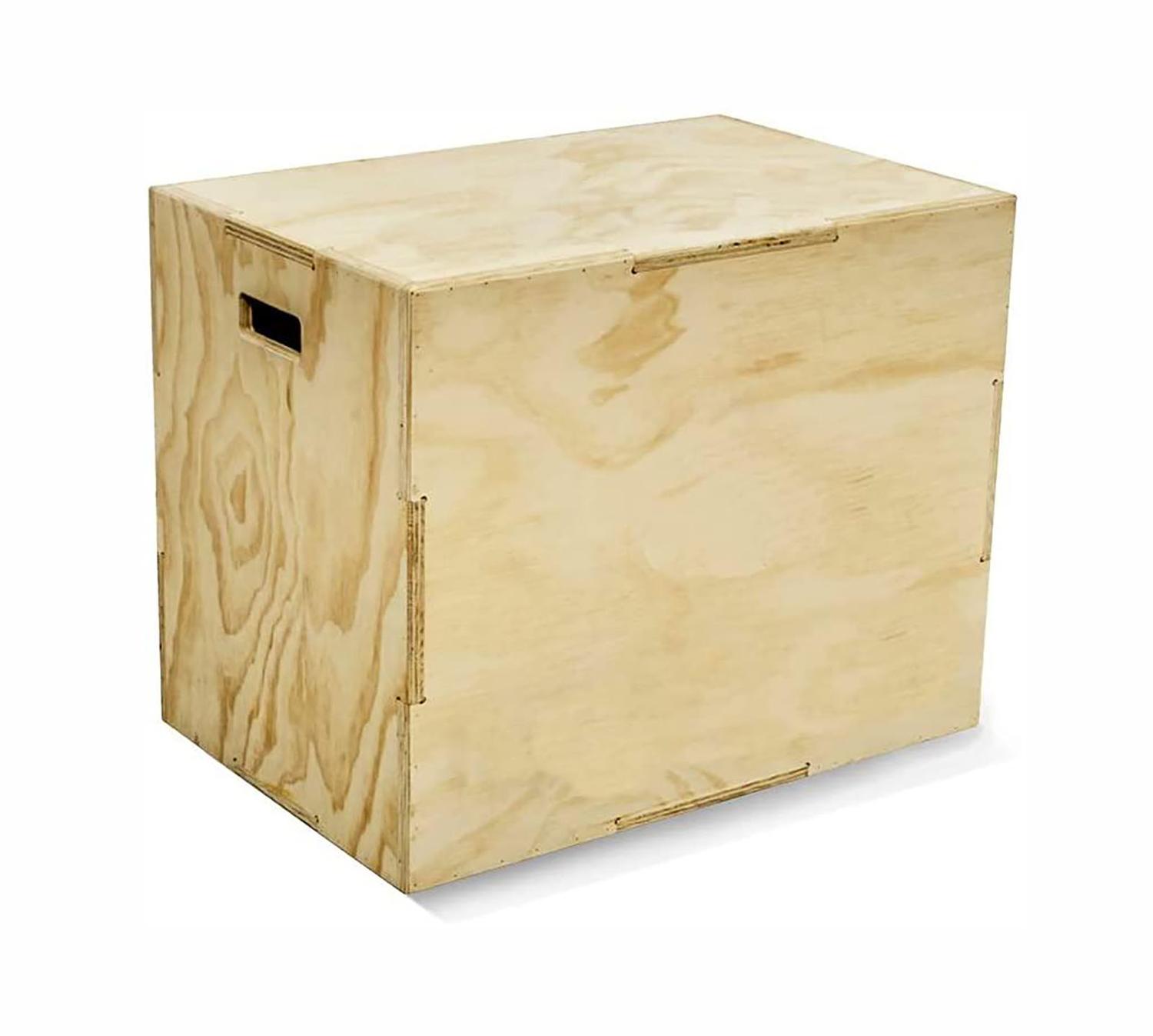 Banco Pliométrico de Madera Plyo Box 20 X 18 X 14 Caja de Madera Crossfit, Funcional