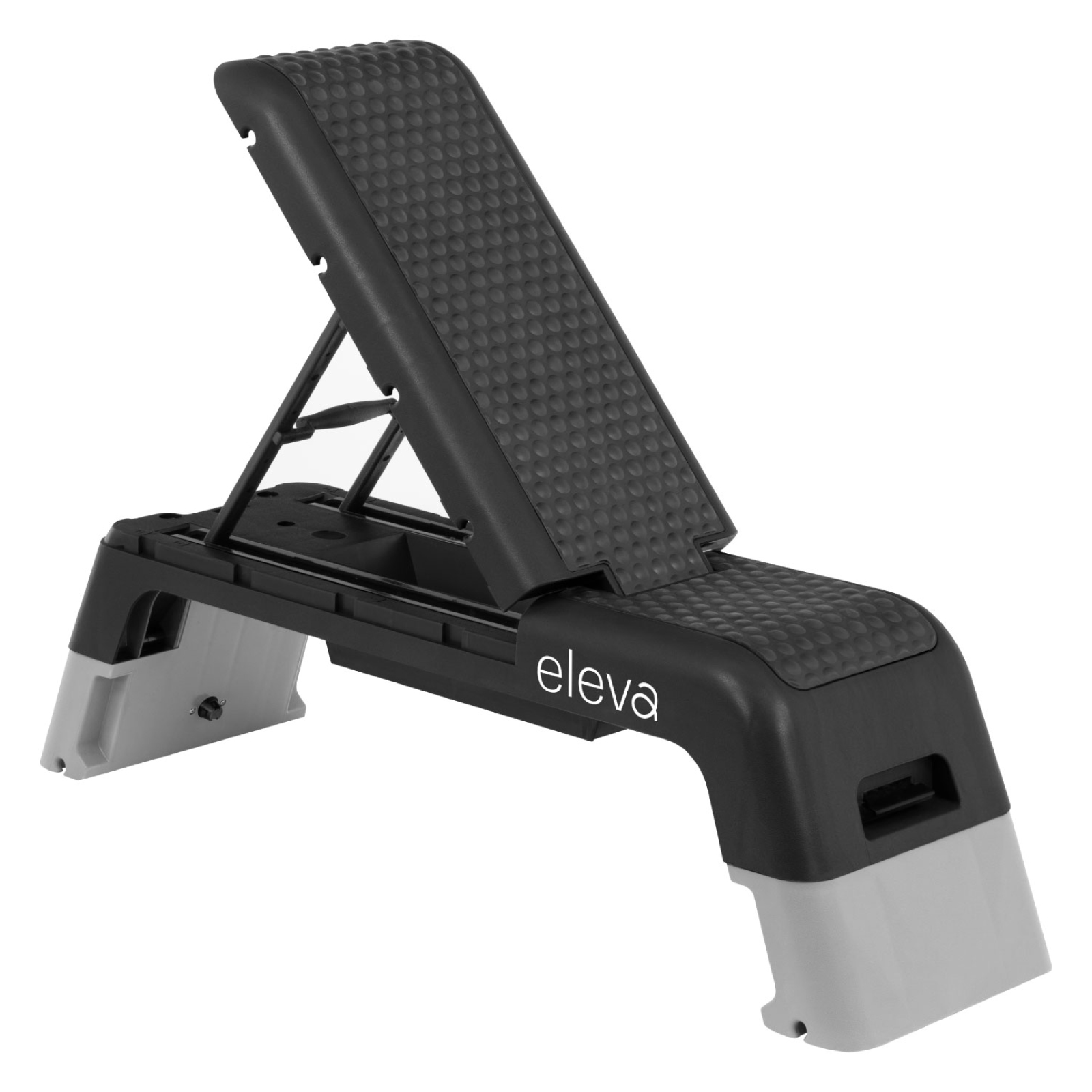 Foto 1 | Bancos De Gym Multiposiciones 2 Niveles De Altura Eleva Color Negro Gris