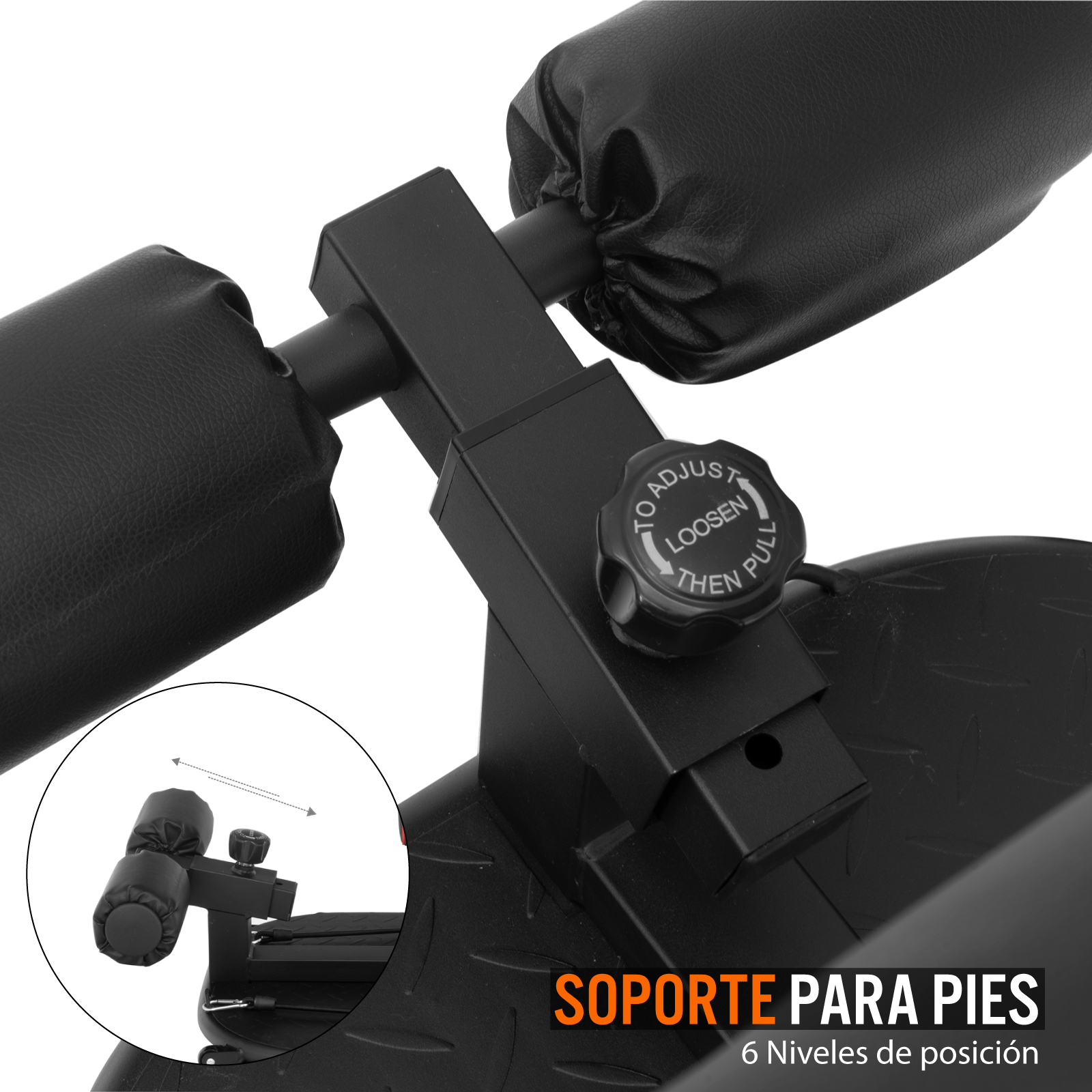 Foto 9 pulgar | Banco Para Sentadillas Sissy Altera Sqt-01 Para Ejercicio Multifuncional Color Negro