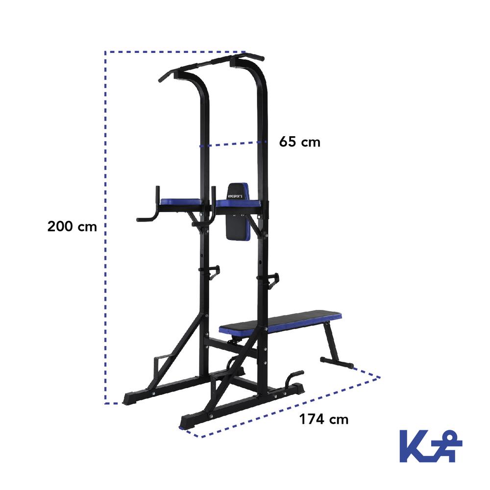 Foto 5 | Estacion Dominadas Banco Ejercicio Musculacion Fitness Gym