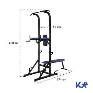 Foto 5 | Estacion Dominadas Banco Ejercicio Musculacion Fitness Gym