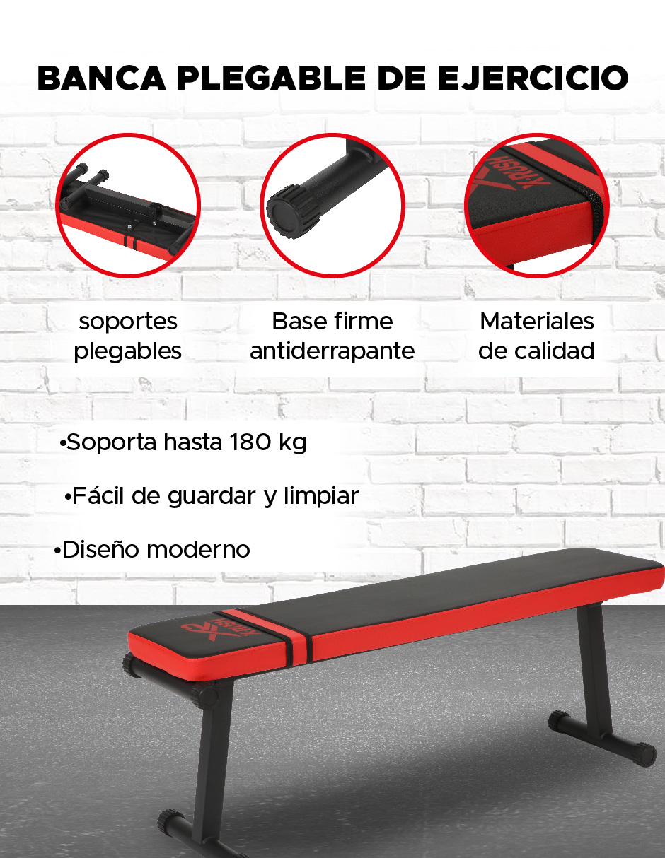 Foto 4 pulgar | Banco para Abdominales Plegable X-rush