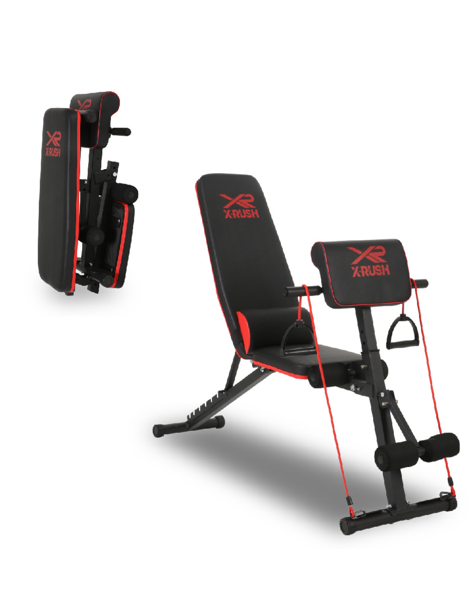 Foto 8 pulgar | Banco Para Abdominales Ajustable Equipada X-rush