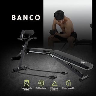 Foto 6 | Banco Multiposiciones Ajustable Y Plegable Gym Bywell