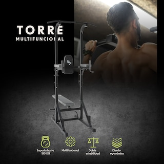 Foto 3 | Torre Multifuncional Bywell Gym Estación Barra Abdomen Fondo
