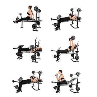 Foto 3 | Banco Multiposiciones Gym Plegable Y Ajustable Bywell Pesas