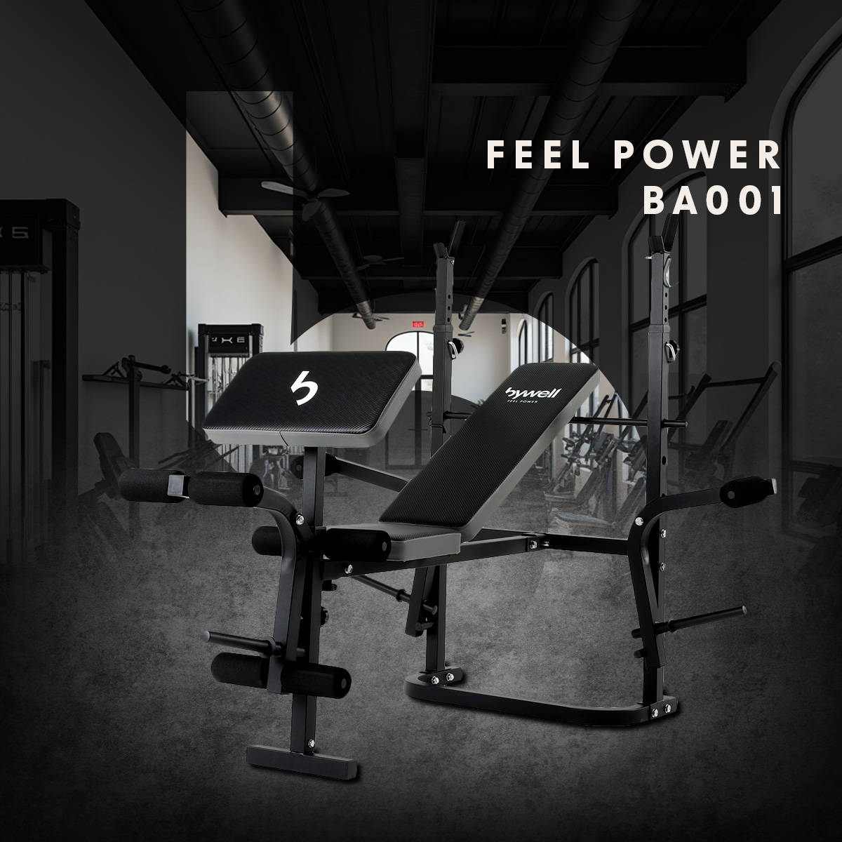 Foto 4 | Banco Multiposiciones Gym Plegable Y Ajustable Bywell Pesas