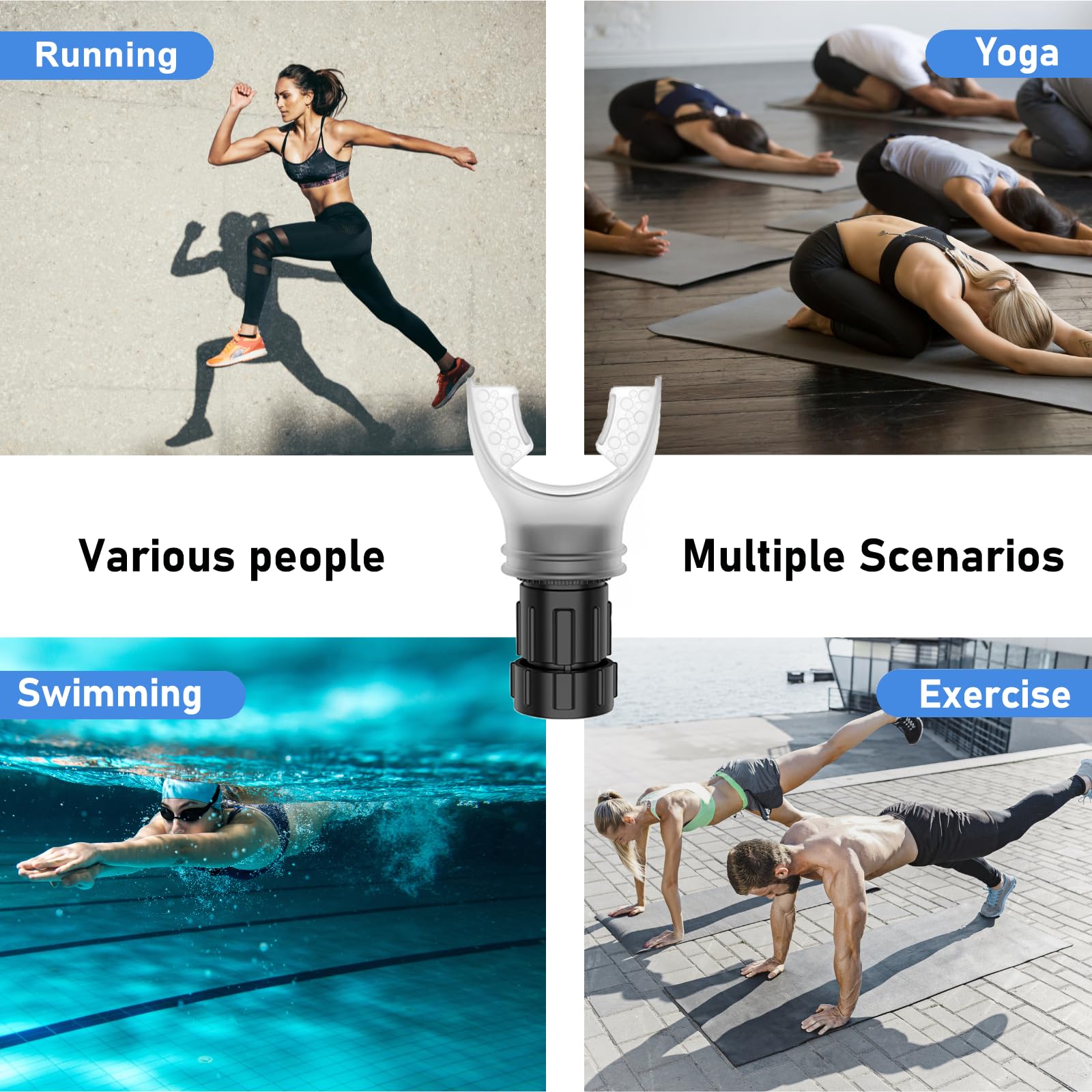 Foto 4 | Entrenador Portátil Ajustable Oxyflow Para Uso Oral Y Muscular - Venta Internacional.