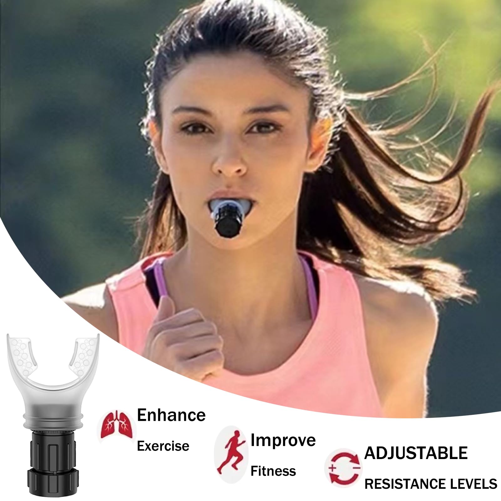 Foto 6 pulgar | Entrenador Portátil Ajustable Oxyflow Para Uso Oral Y Muscular - Venta Internacional.