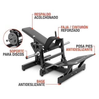 Foto 4 | Prensa Para Pierna Altera Entrenamiento Extensión Hack Squat