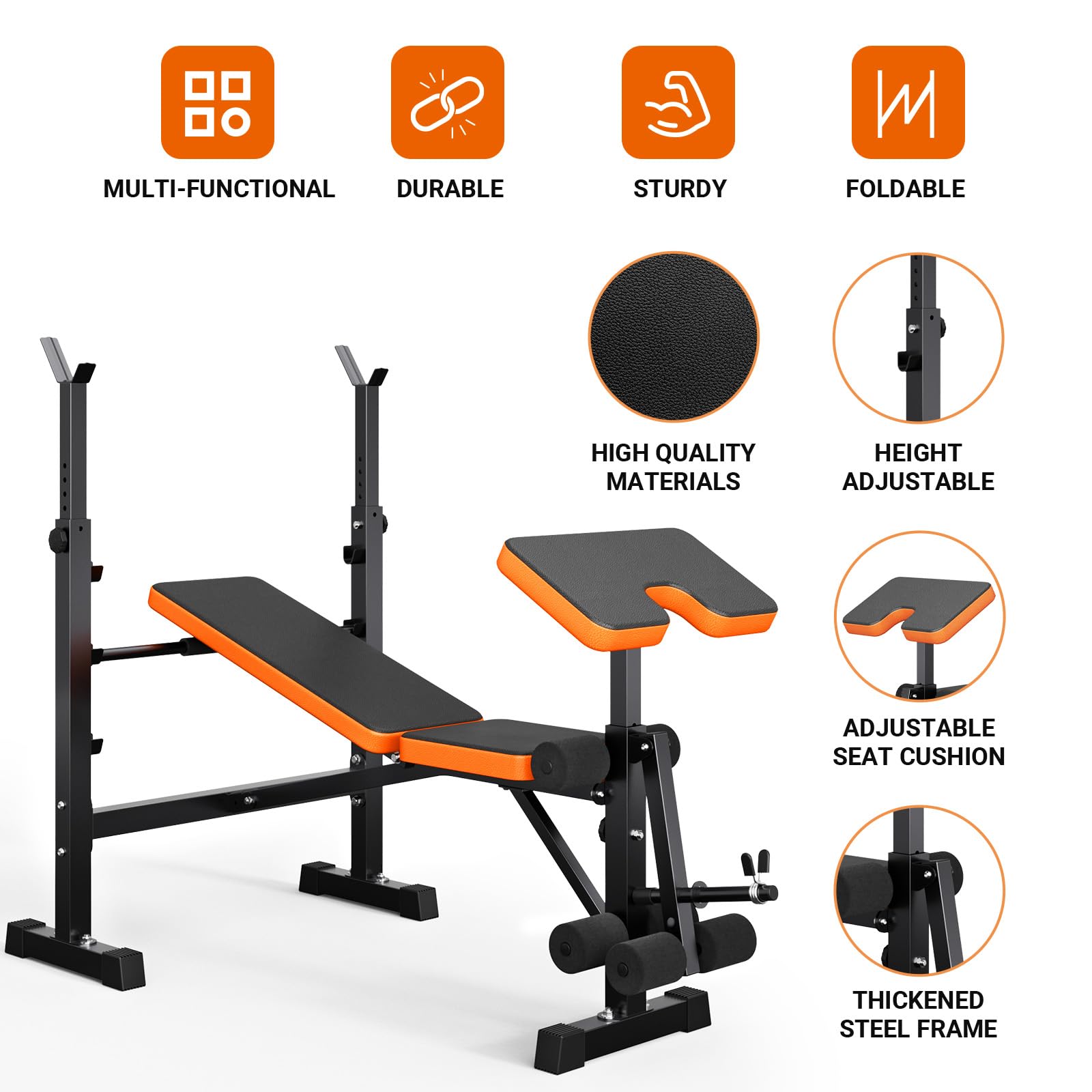 Foto 5 pulgar | Juego De Bancos De Pesas Yoleo 6 En 1 Ajustables Y Plegables Para Gimnasio En Casa - Venta Internacional.