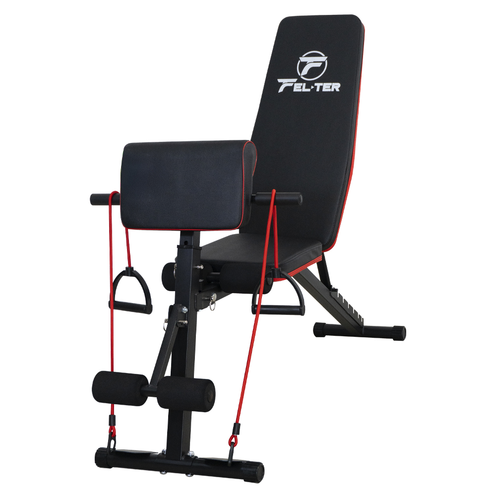 Foto 1 | Banco Para Pesas Gym, Felter , Ajustable Multifuncional Negro
