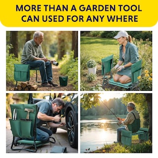 Foto 3 | Reclinatorio Y Asiento De Jardinería Simple Deluxe Pro Con Capacidad De 150 Kg - Venta Internacional.