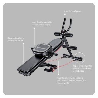 Foto 5 | Banco Gym Ajustable Con Ligas Bodytrainer Multifuncional