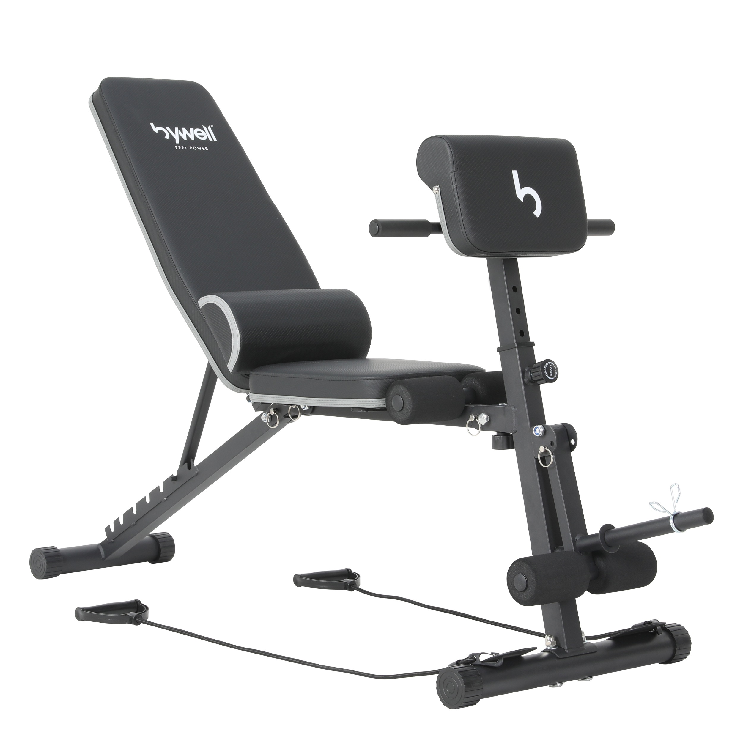 Banco Multiposiciones Ajustable Brazo Y Pierna Bywell Negro
