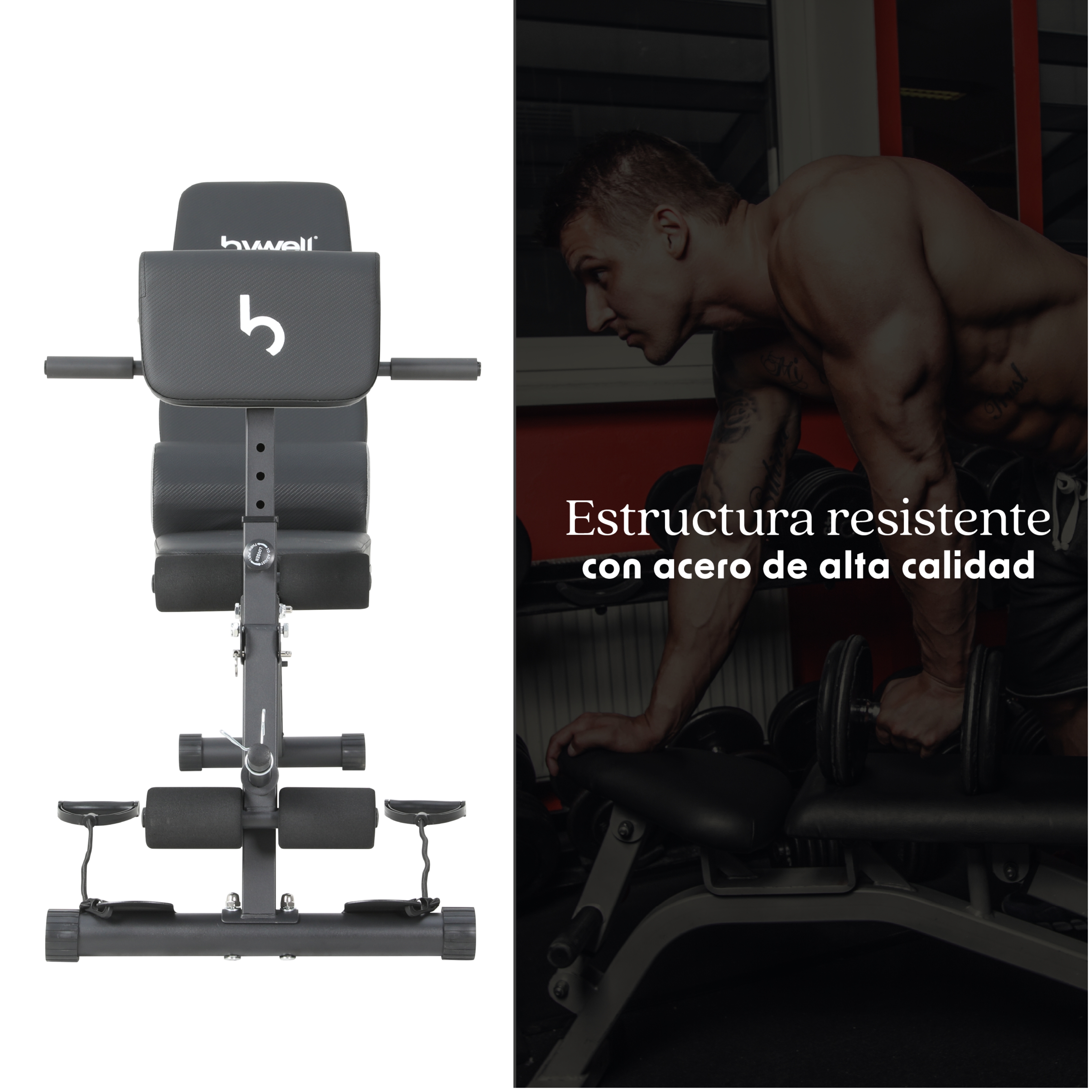 Foto 4 | Banco Multiposiciones Ajustable Brazo Y Pierna Bywell Negro